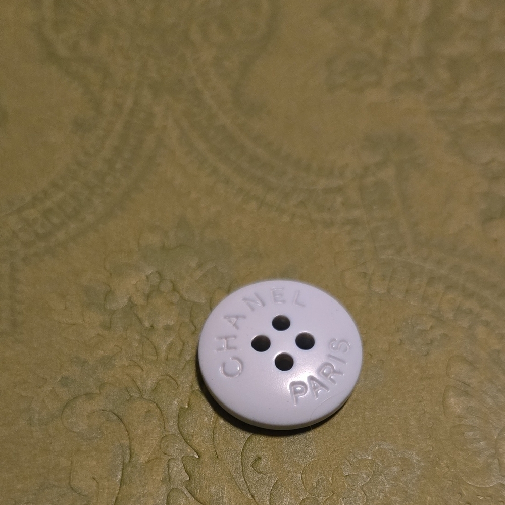 CHANEL Authentic Baby Blue 4 Hole Button .5 Inch